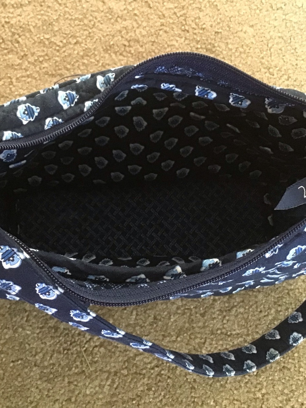 Vera Bradley Nantucket Navy Purse Handbag Tote Shoulder Bag Retired - Picture 4 of 4